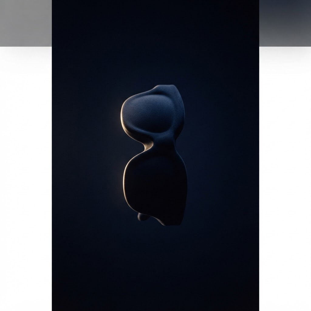 Composición abstracta en azul marino que anticipa NAVY ONE — imagen de marcador de posición previa al producto final